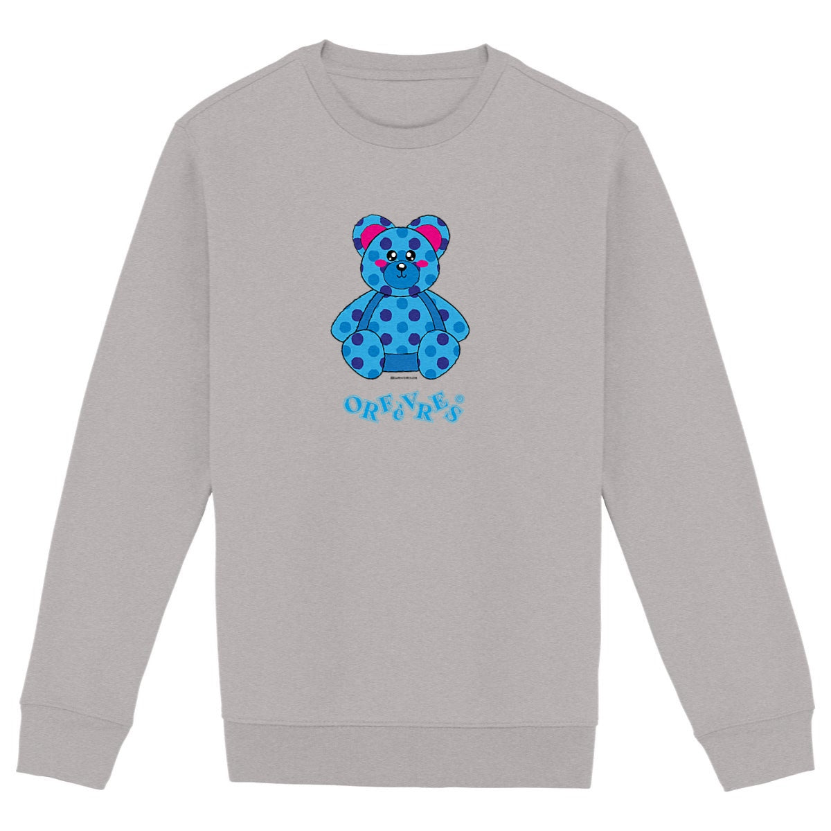 Sweat-shirt Epais Unisexe Orfèvres Franck. - face_gris
