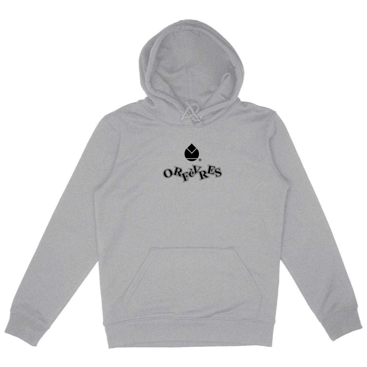 Sweat à capuche Epais Unisexe Orfèvres North Fanny. - face_gris