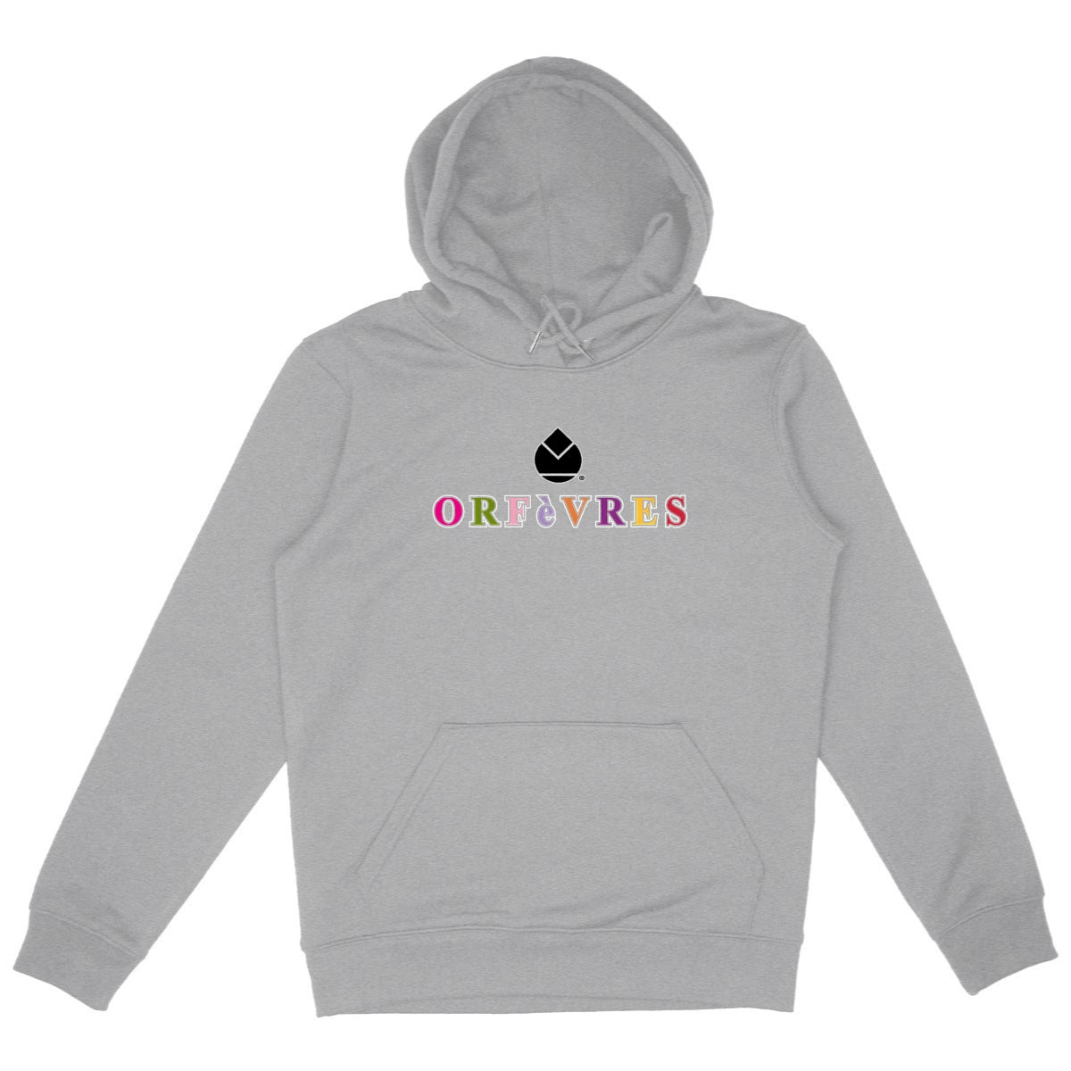 Sweat à capuche Epais Unisexe Orfèvres Believe. - face_gris