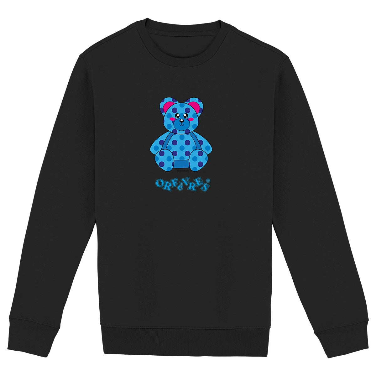 Sweat-shirt Epais Unisexe Orfèvres Franck. - face_noir
