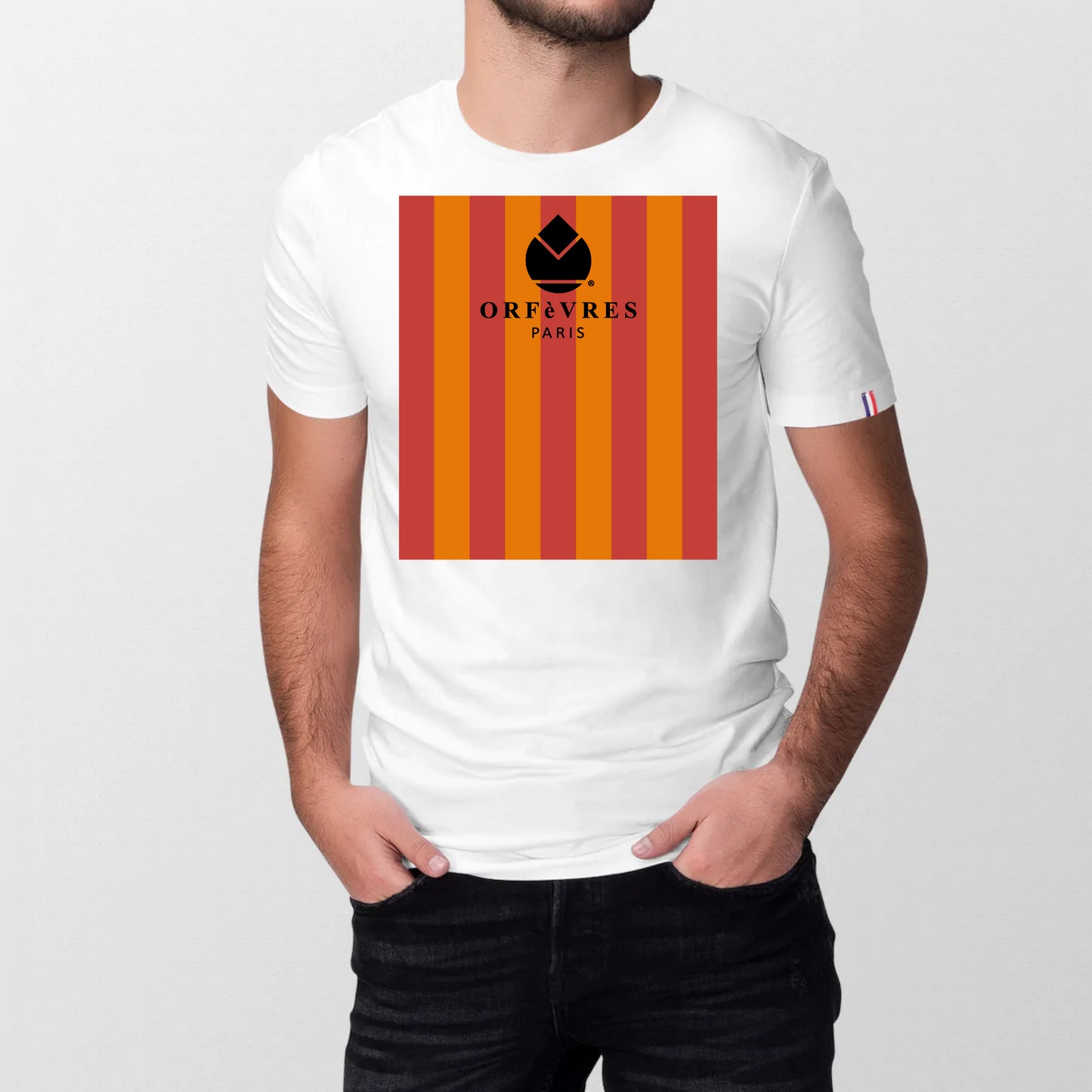 100% organic cotton T-shirt made in France Orfèvres Paris Barrio.
