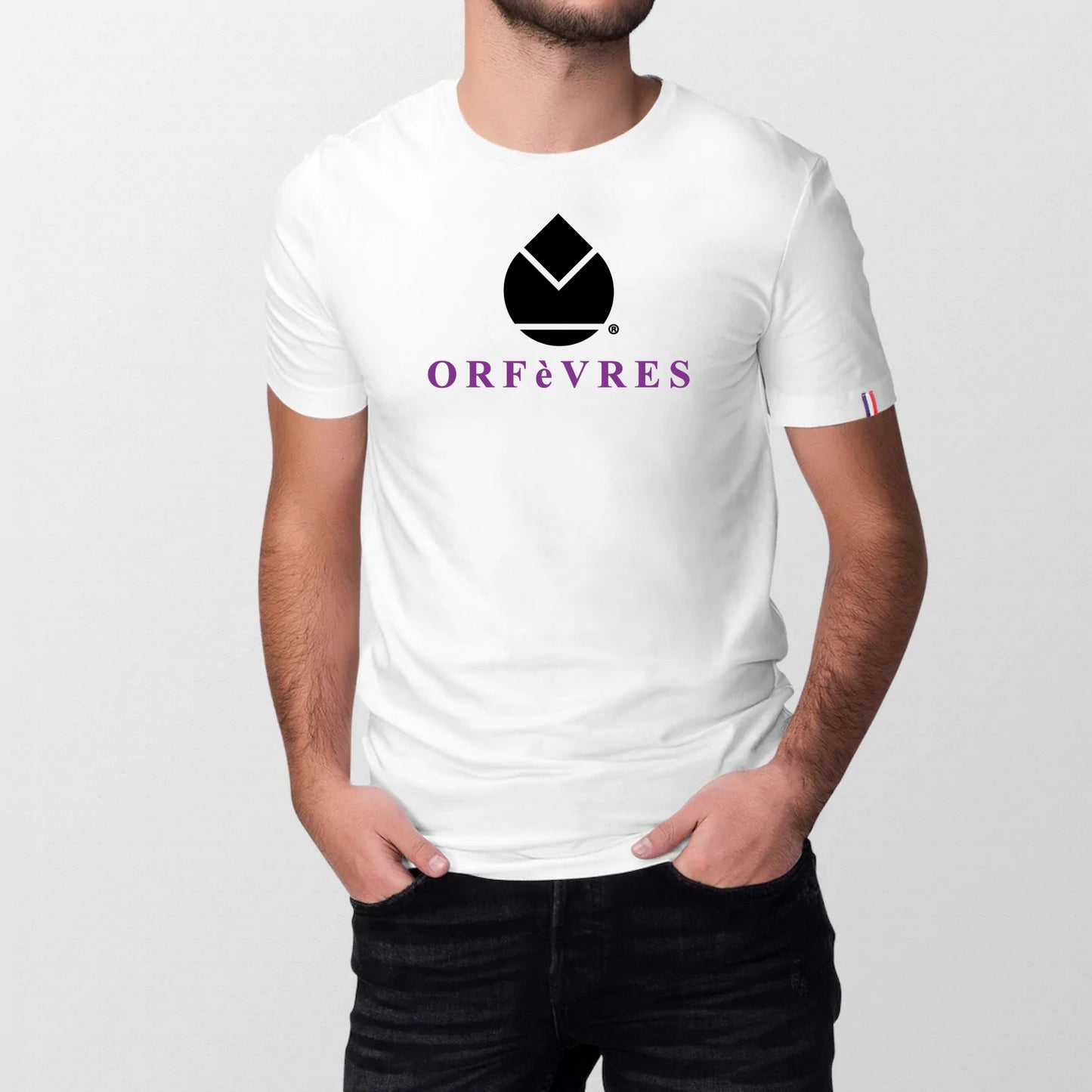 100% organic cotton T-shirt made in France Orfèvres
Classic Violet.