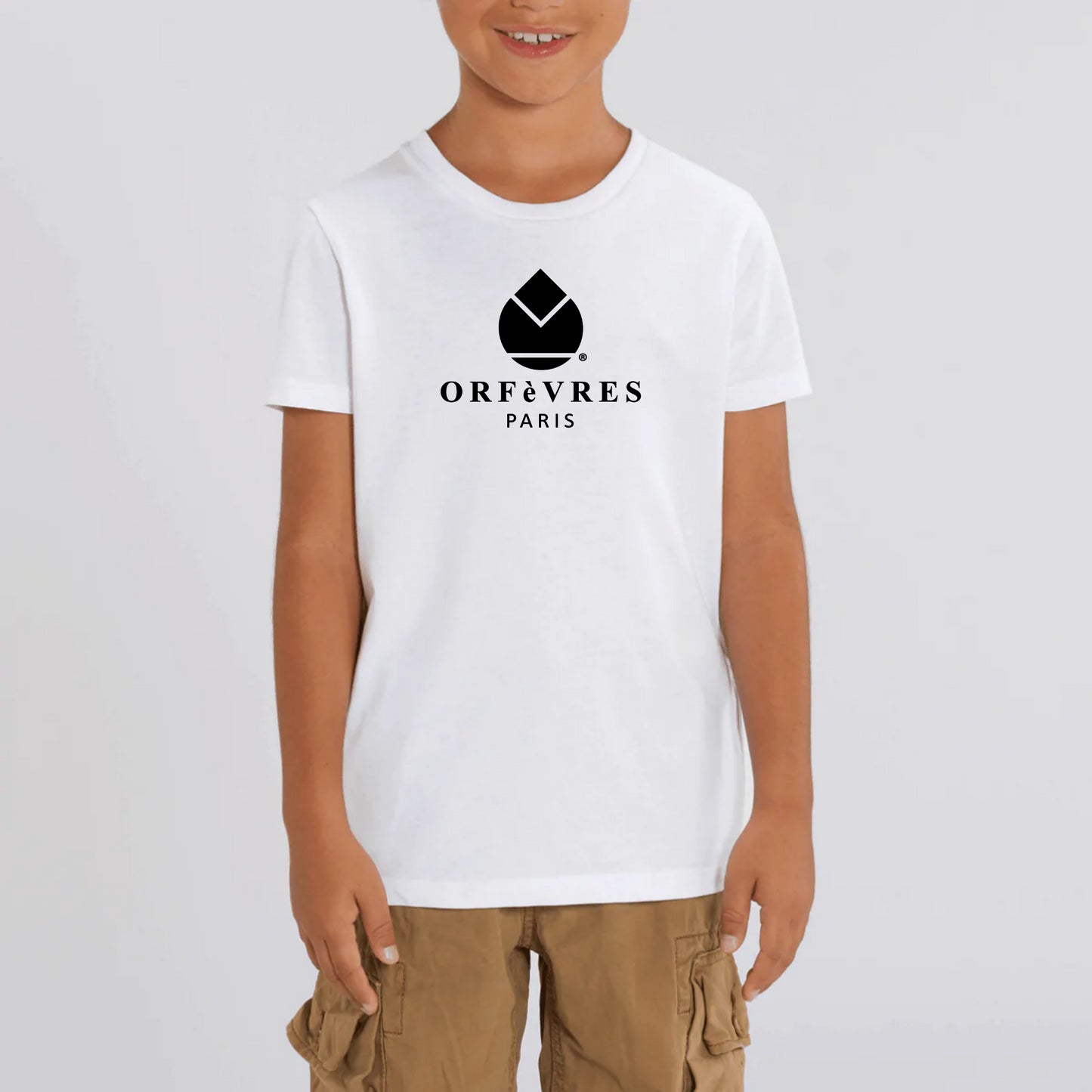 100% organic cotton T-shirt Orfèvres Paris
black color.