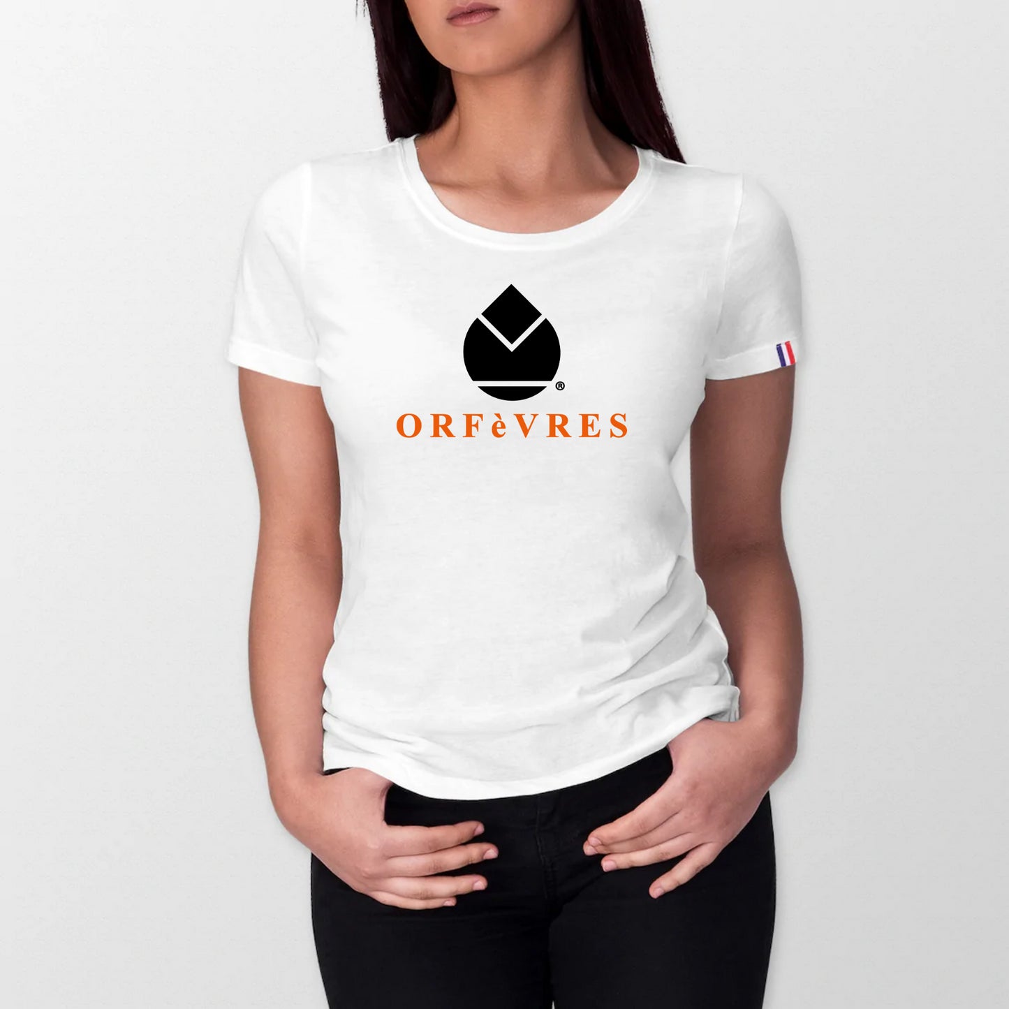 100% organic cotton T-shirt made in France Orfèvres
Classic Orange.