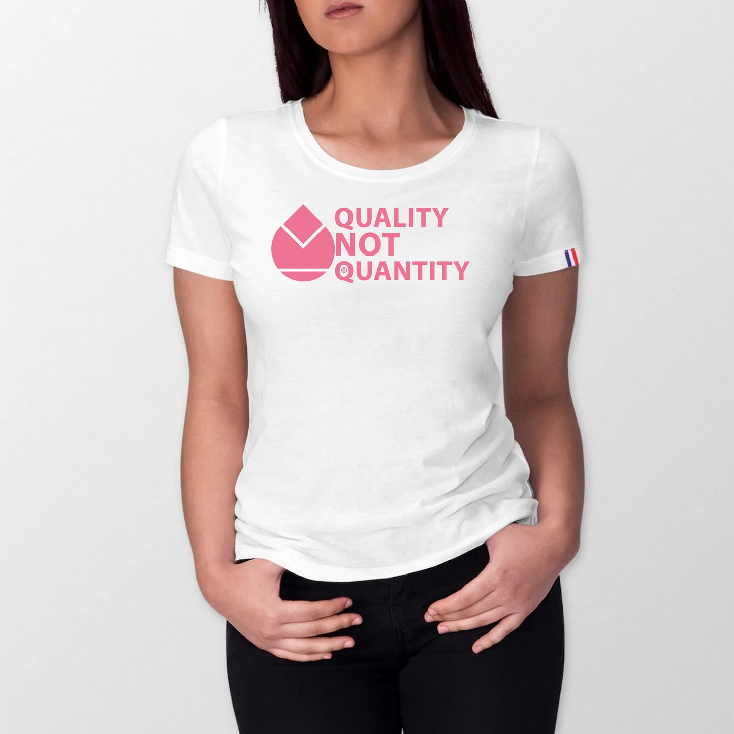 100% organic cotton T-shirt made in France Orfèvres
QUALITY NOT QUANTITY Color Pink.