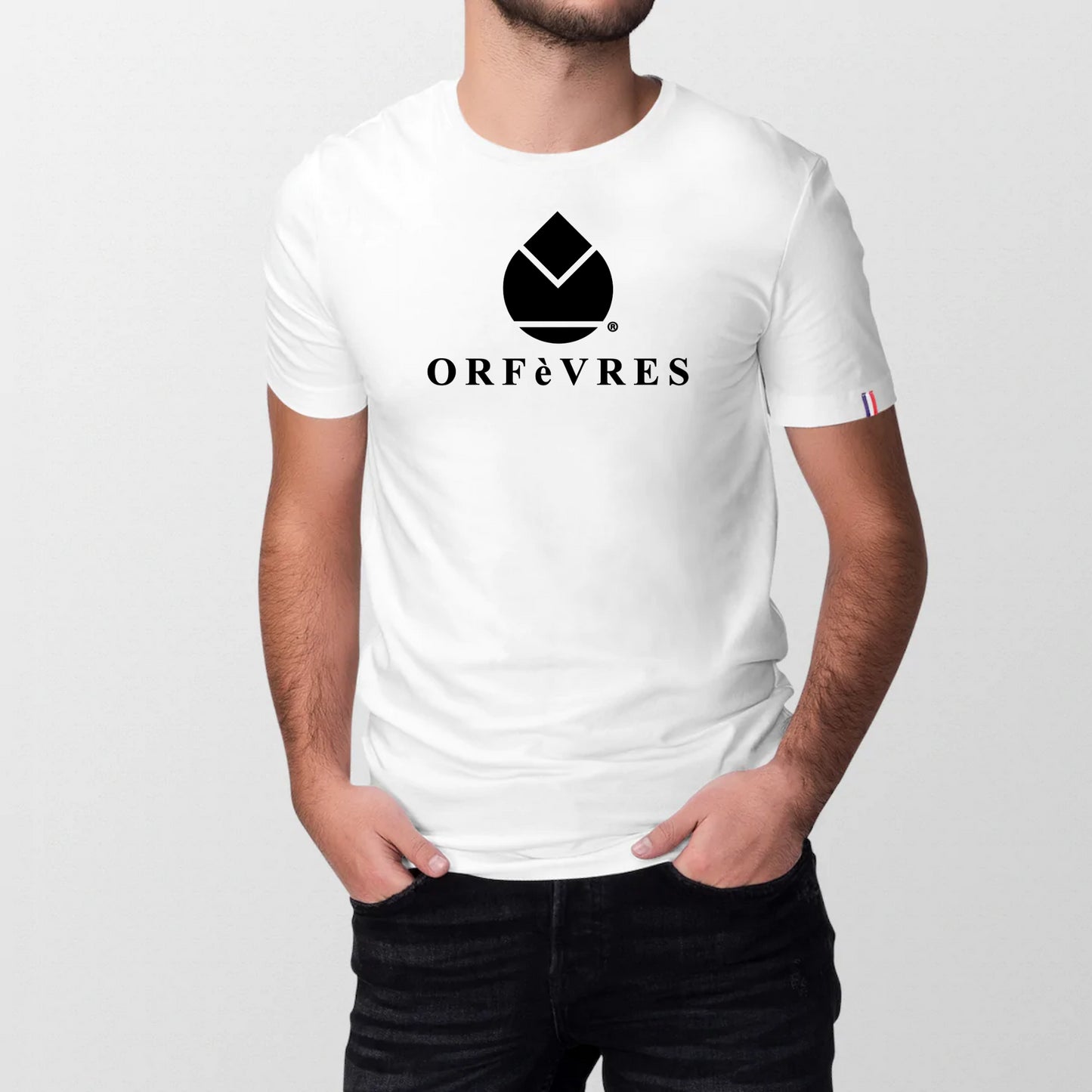 100% organic cotton T-shirt made in France Orfèvres
Classic black.