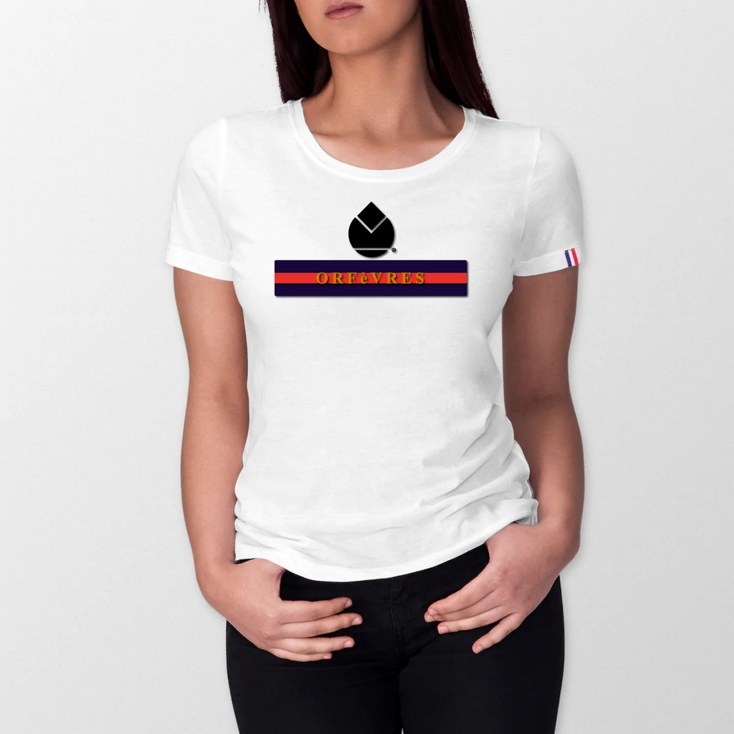 100% organic cotton T-shirt made in France Orfèvres
Original Goldy.