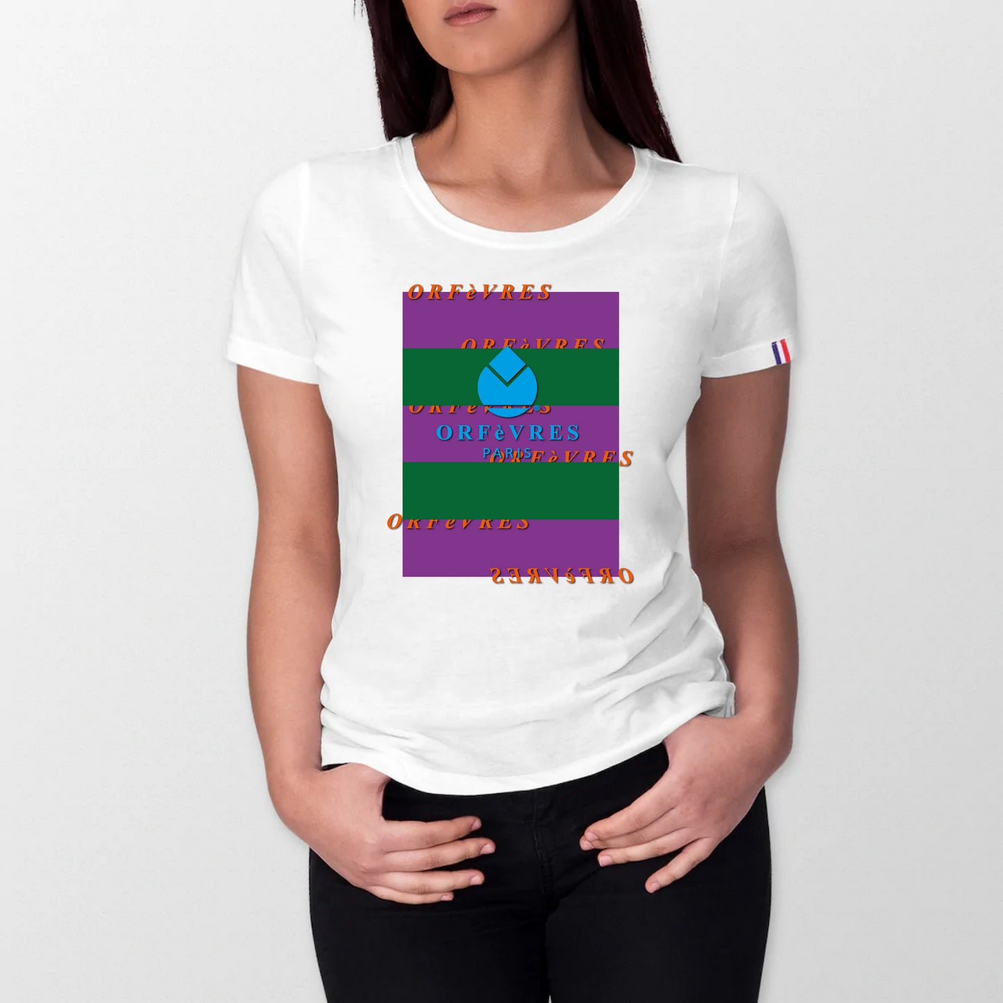 100% organic cotton T-shirt made in France Orfèvres Paris Le Barron.