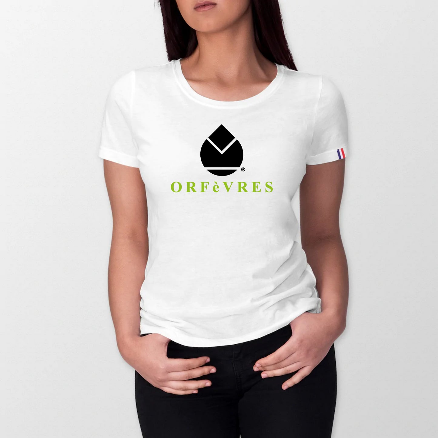 100% organic cotton T-shirt made in France Orfèvres
Classic Apple Green.