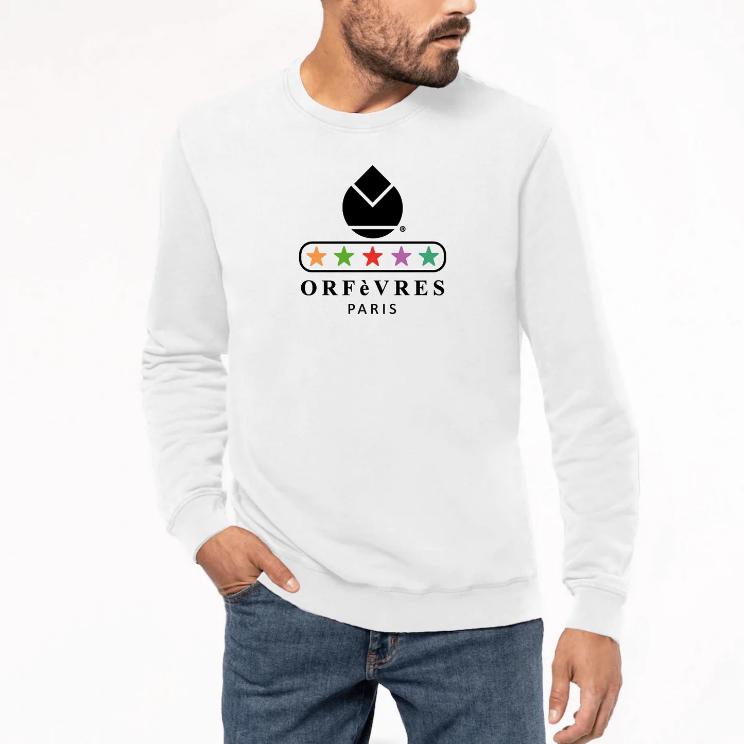 Sweat-shirt Unisexe Premium Orfèvres Paris
Multicolore.