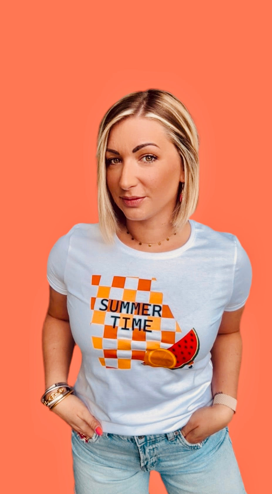 T-shirt Femme Made in France Orfèvres Summer  Time 2.