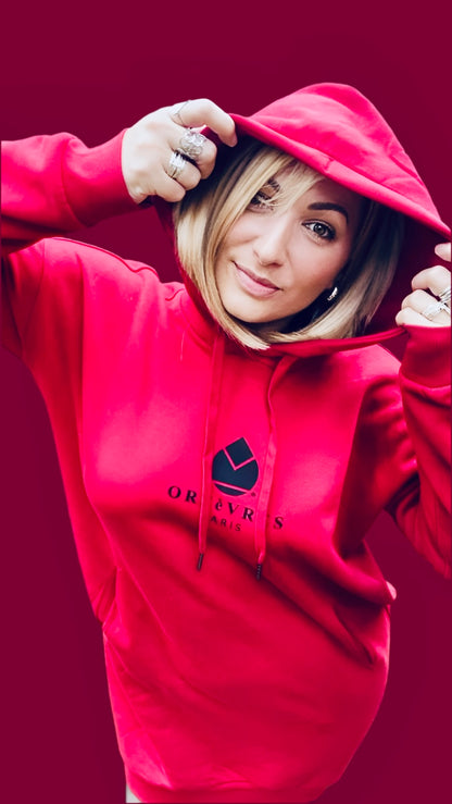 Premium + Orfèvres Paris Women's Hooded Sweatshirt Dress.