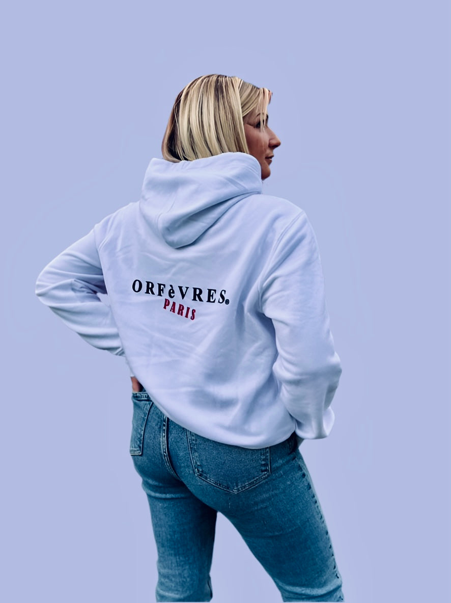 Sweat à capuche Unisexe Premium Orfèvres Paris Loretta.
