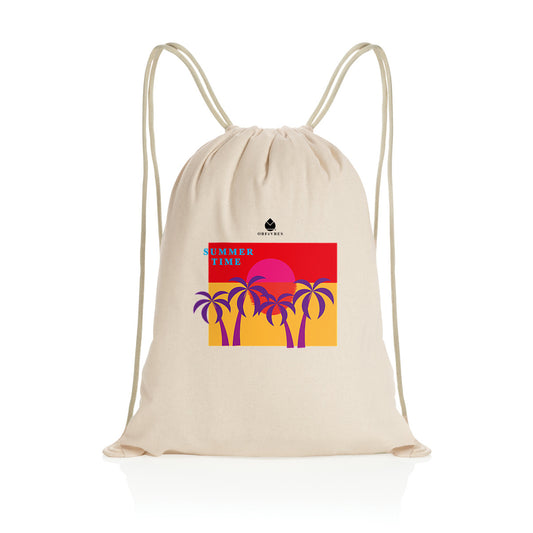 Sac à dos à cordelettes recyclé Orfèvres Summer Time.
