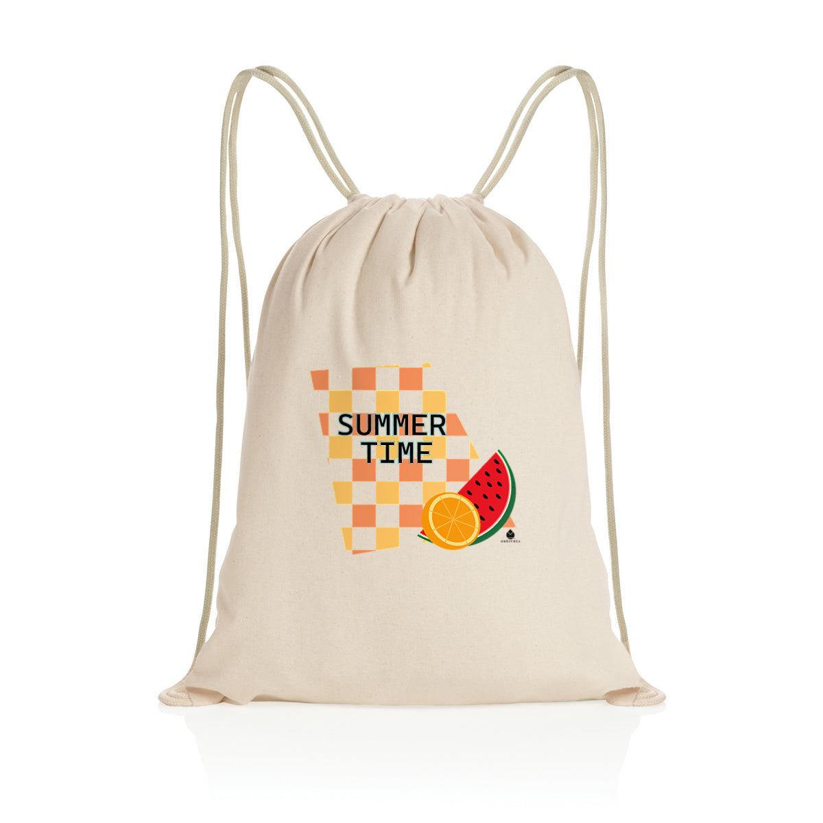 Sac à dos à cordelettes recyclé Orfèvres Summer Time 2.