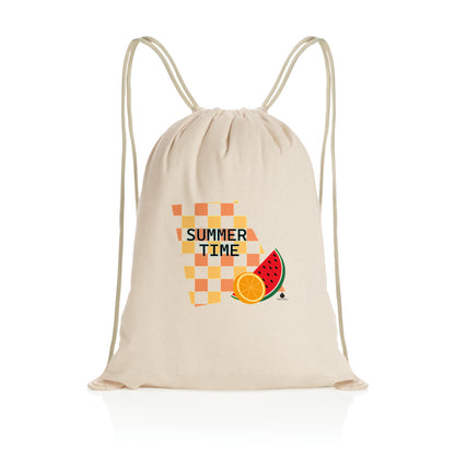 Sac à dos à cordelettes recyclé Orfèvres Summer Time 2.