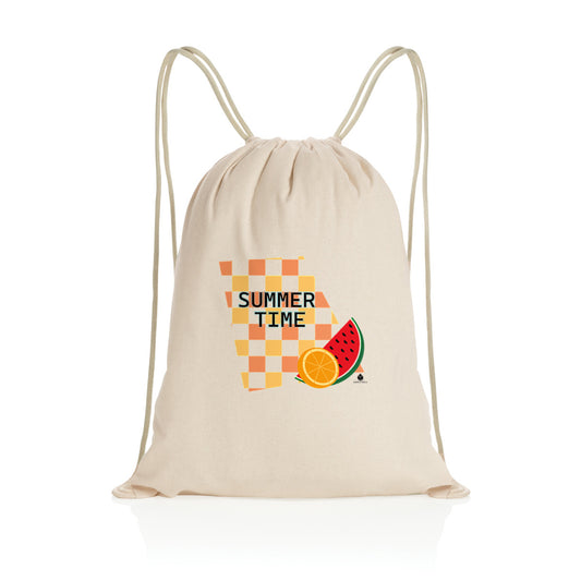 Sac à dos à cordelettes recyclé Orfèvres Summer Time 2.