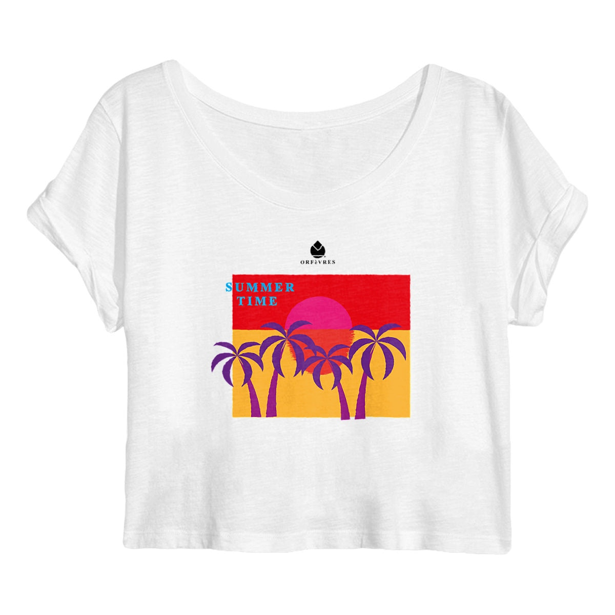 Crop top Femme Orfèvres Summer Time.