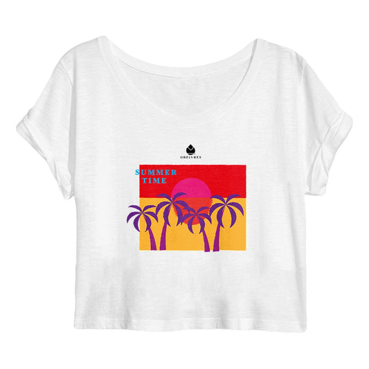 Crop top Femme Orfèvres Summer Time.