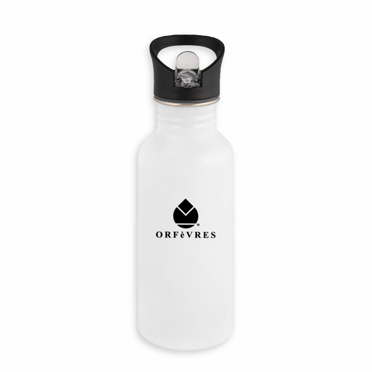 Bouteille en inox avec paille Orfèvres