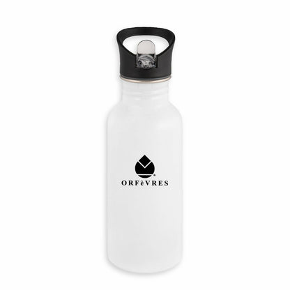 Bouteille en inox avec paille Orfèvres