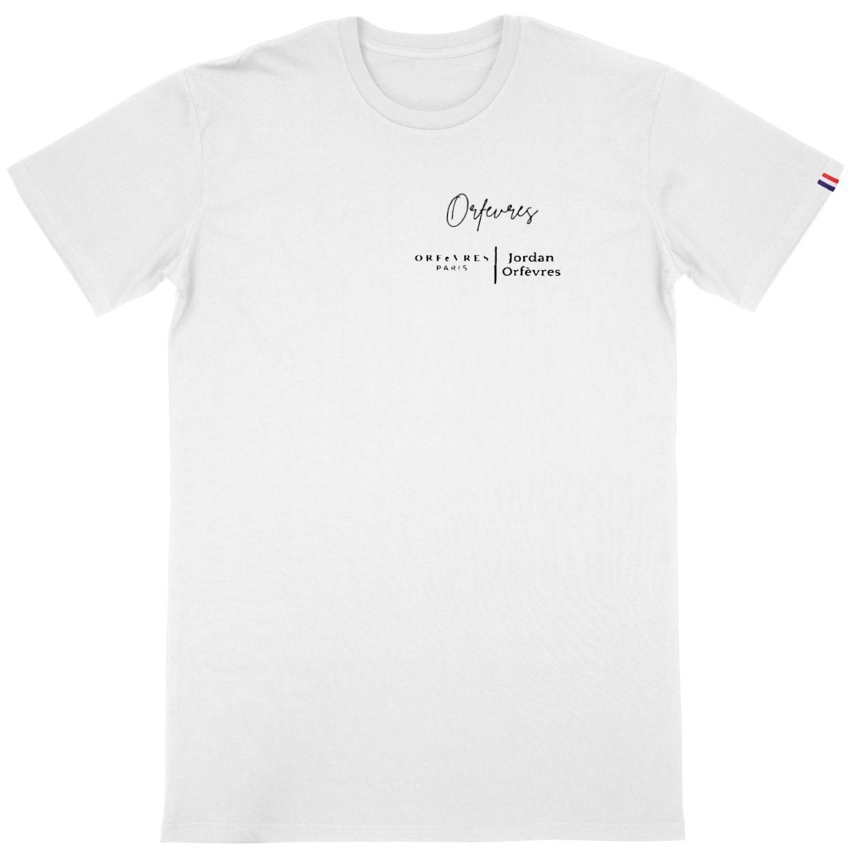 T-shirt blanc Bio -Jordan Orfèvres-Serie x.