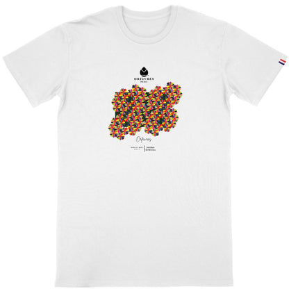 T-shirt blanc Bio -Orfèvres Paris- By Jordan Orfèvres.
