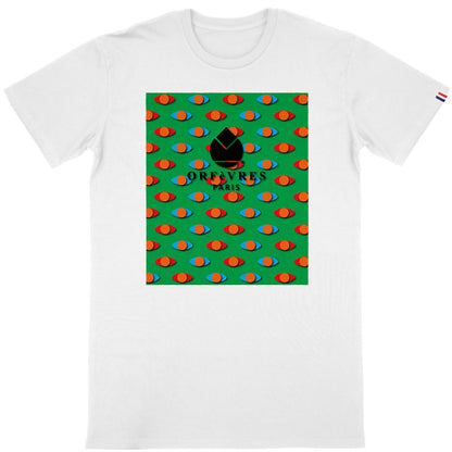 T-shirt blanc Bio -ORFèVRES Paris - Médusa.