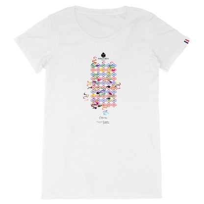 T-shirt blanc Bio Monogramme -Orfèvres Paris- By Jordan Orfèvres.