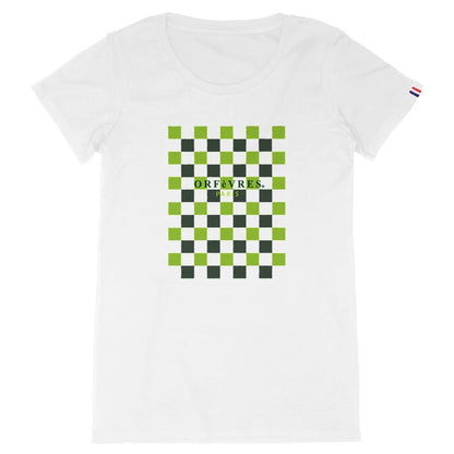 T-shirt blanc Bio -Orfèvres Paris- Tablier Colors iii.