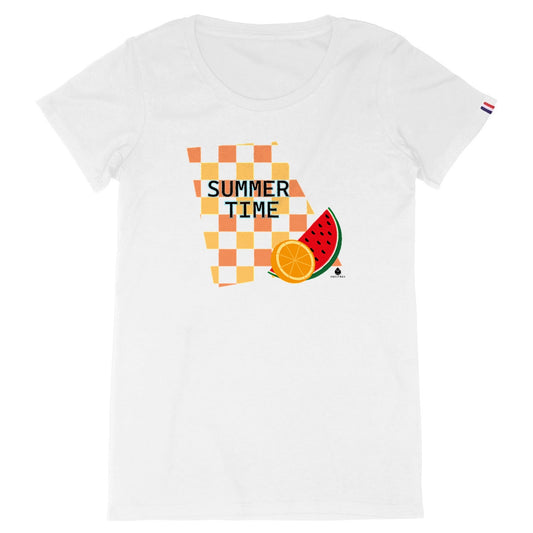 T-shirt Femme Made in France Orfèvres Summer  Time 2.