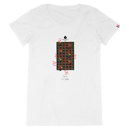 T-shirt blanc Bio Monogramme II -Orfèvres Paris- By Jordan Orfèvres.