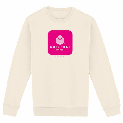 Sweat-shirt Epais Unisexe - Basic Orfèvres Paris Black Delma Rose.