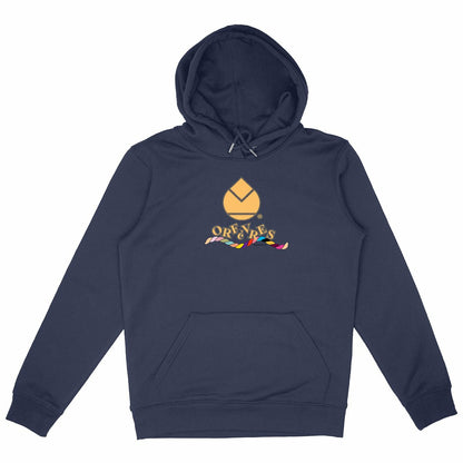 Sweat à capuche Epais Unisexe Orfèvres Orange Rainbow. - face_marine