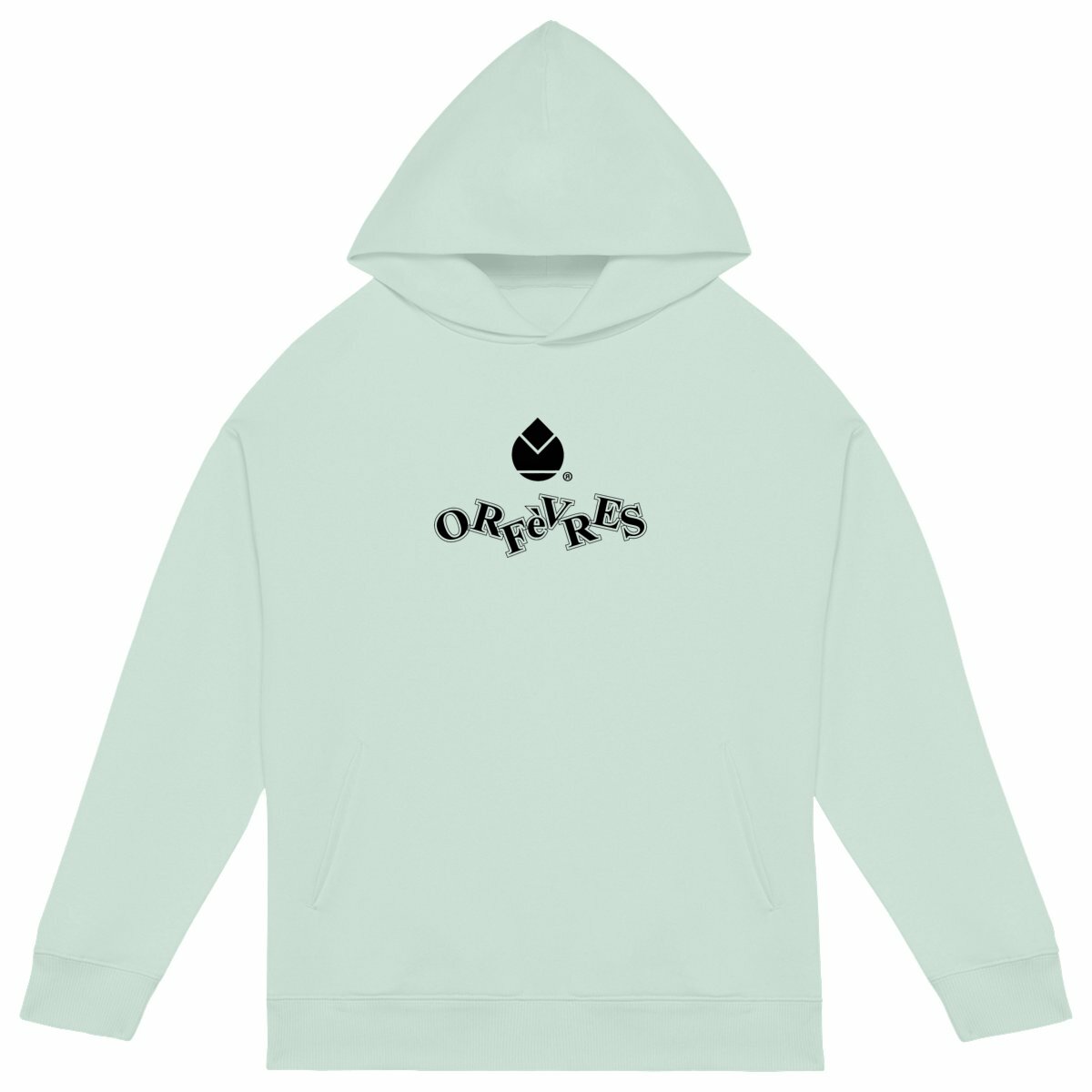 Sweat à capuche Unisexe Oversized Orfèvres North Fanny. Original. - face_vert