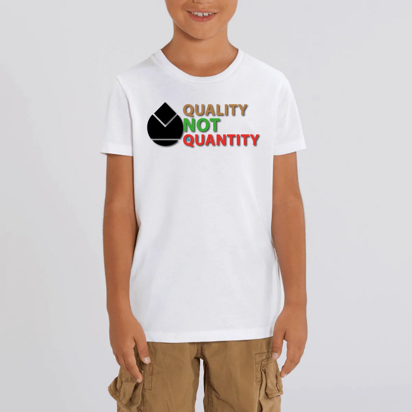 T-shirt 100% coton bio Orfèvres 
QUALITY NOT QUANTITY North coloris.