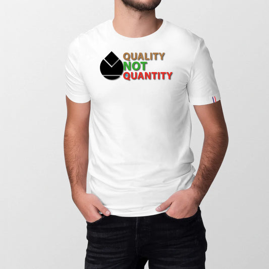 T-shirt 100% coton bio made in France Orfèvres 
QUALITY NOT QUANTITY North coloris.