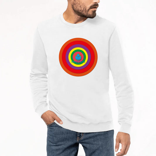 Sweat-shirt Unisexe Premium Orfèvres Paris 
Cercles Colors tunes.