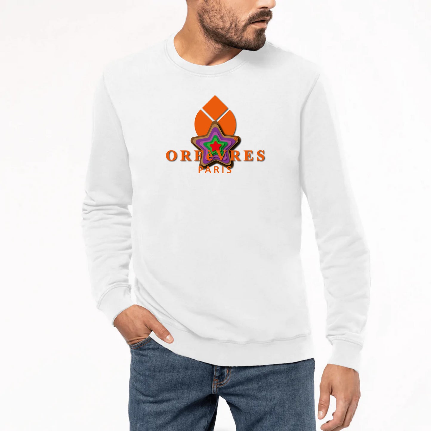 Sweat-shirt Unisexe Premium Orfèvres Paris 
Galax.