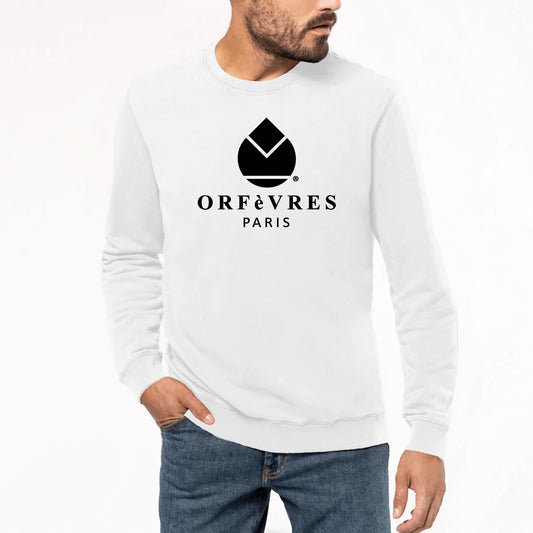 Sweat-shirt Unisexe Premium Orfèvres Paris 
Couleur Noir.