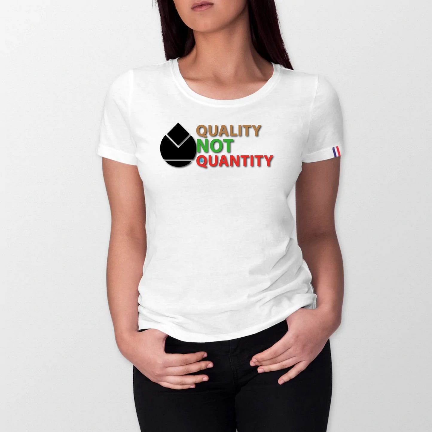 T-shirt 100% coton bio made in France Orfèvres 
QUALITY NOT QUANTITY North coloris.