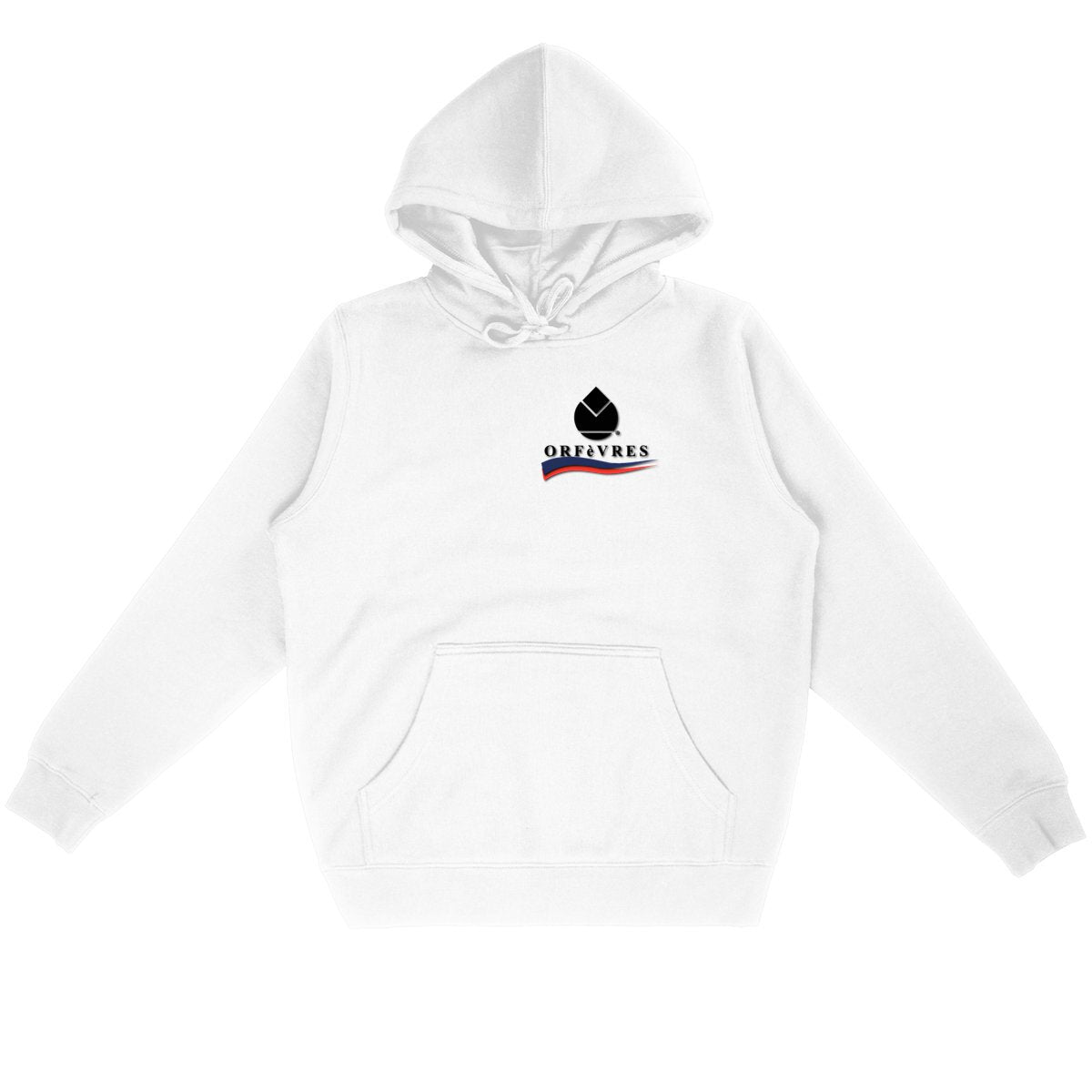 Sweat à capuche blanc Bio -ORFèVRES- FAME.