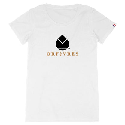 T-shirt blanc -ORFèVRES- Classique Cannelle.